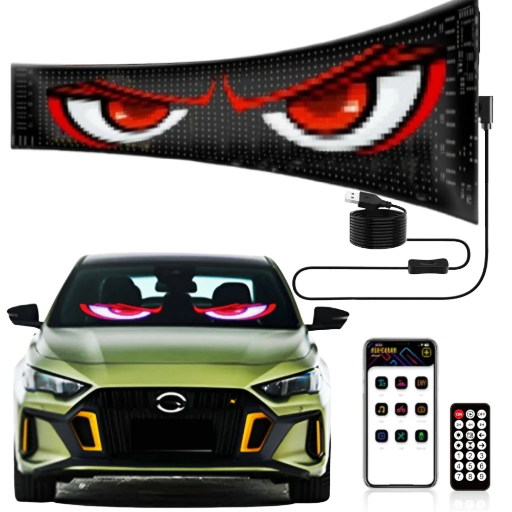 Evil Eyes LED Windshield Pixel Display