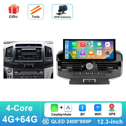 Multimedia Screen for Toyota Land Cruiser LC200