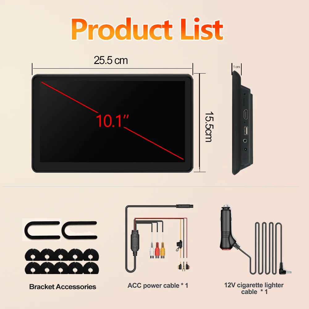 10.1" Car Headrest Monitor