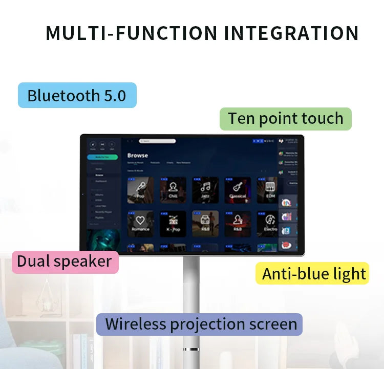 21.5 Inch Touch Screen Rotating Smart TV