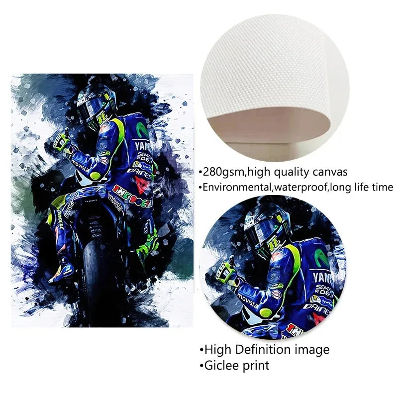 Valentino Rossi Wall Art
