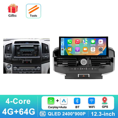 Multimedia Screen for Toyota Land Cruiser LC200
