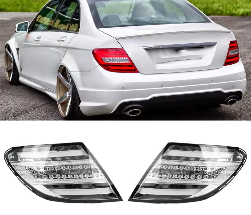 Mercedes-Benz C-Class W204 Clear LED Taillights