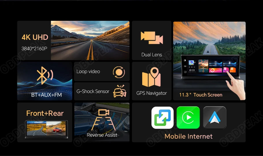 4K Wireless AI Dash Cam