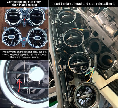 64 Colors LED Air Vents For Mercedes Benz E-Class W213