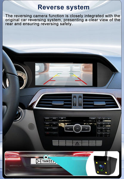 Wireless Multimedia Display For Mercedes-Benz C-Class W204