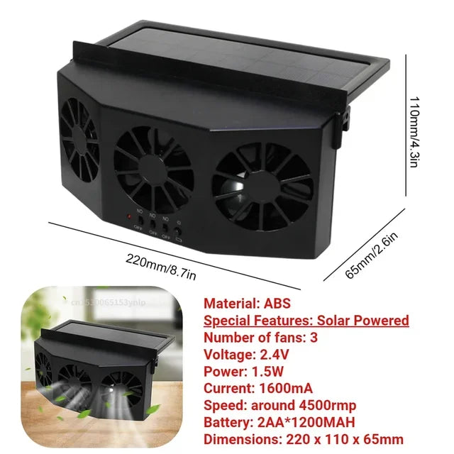 Rechargeable Car Exhaust Fan