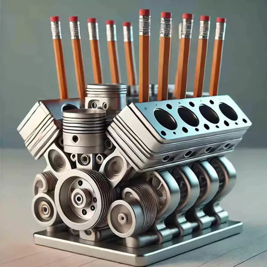 V8 Engine Pen Holder