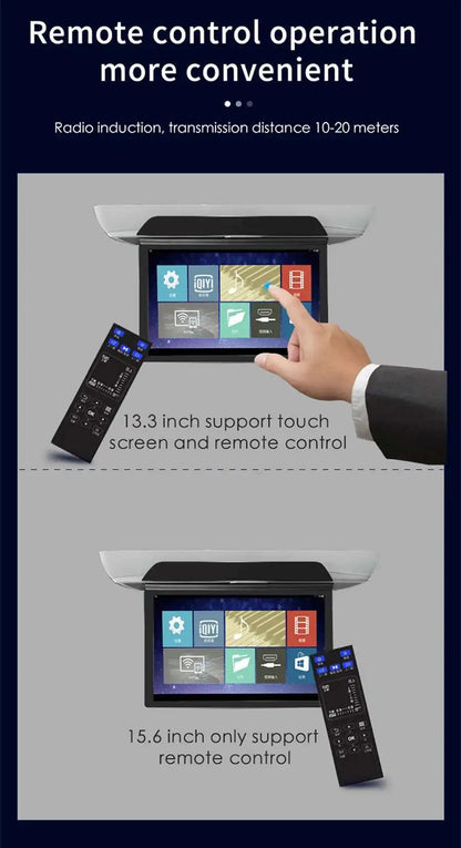 Touchscreen Car Roof Ceiling Monitor