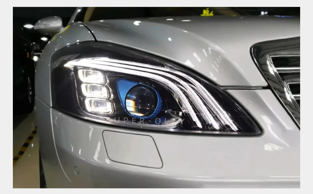 Mercedes-Benz S-Class W221 Maybach-Style Headlights
