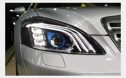Mercedes-Benz S-Class W221 Maybach-Style Headlights