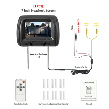 7 Inch Car Headrest Monitor