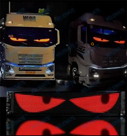 Evil Eyes LED Windshield Pixel Display