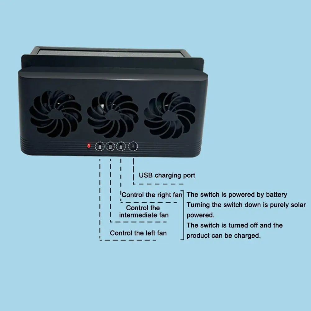 Car Solar Exhaust Fan