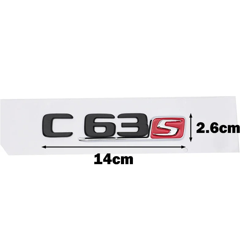 Mercedes-Benz C63S AMG Badge Emblem