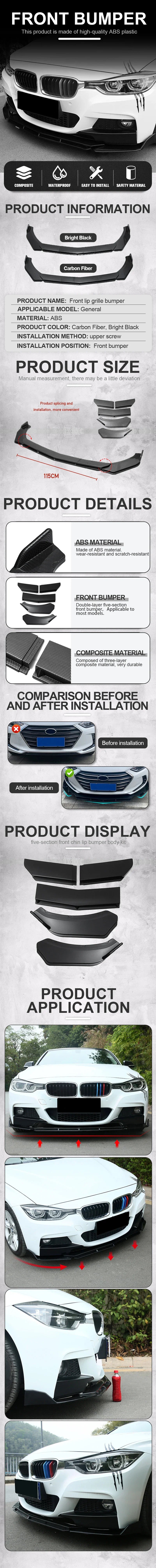 Universal Car Front Bumper Lip