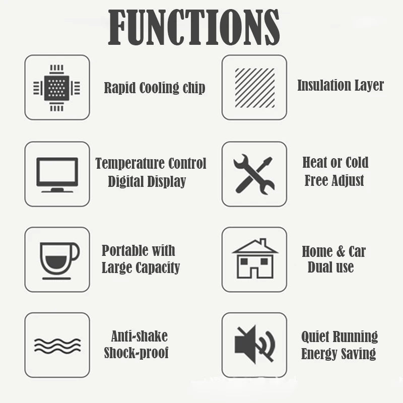 Car Portable Mini Refrigerator