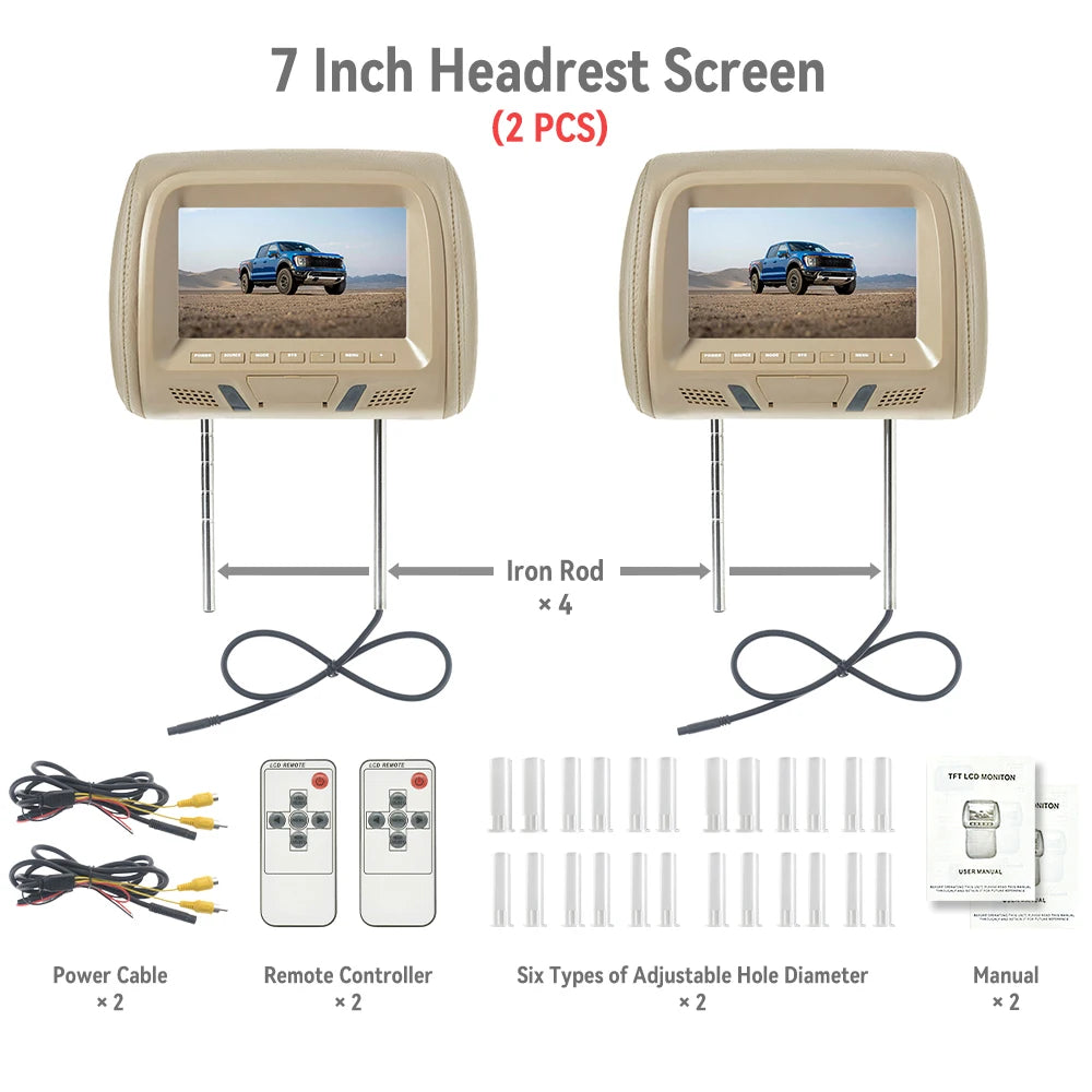 7 Inch Car Headrest Monitor