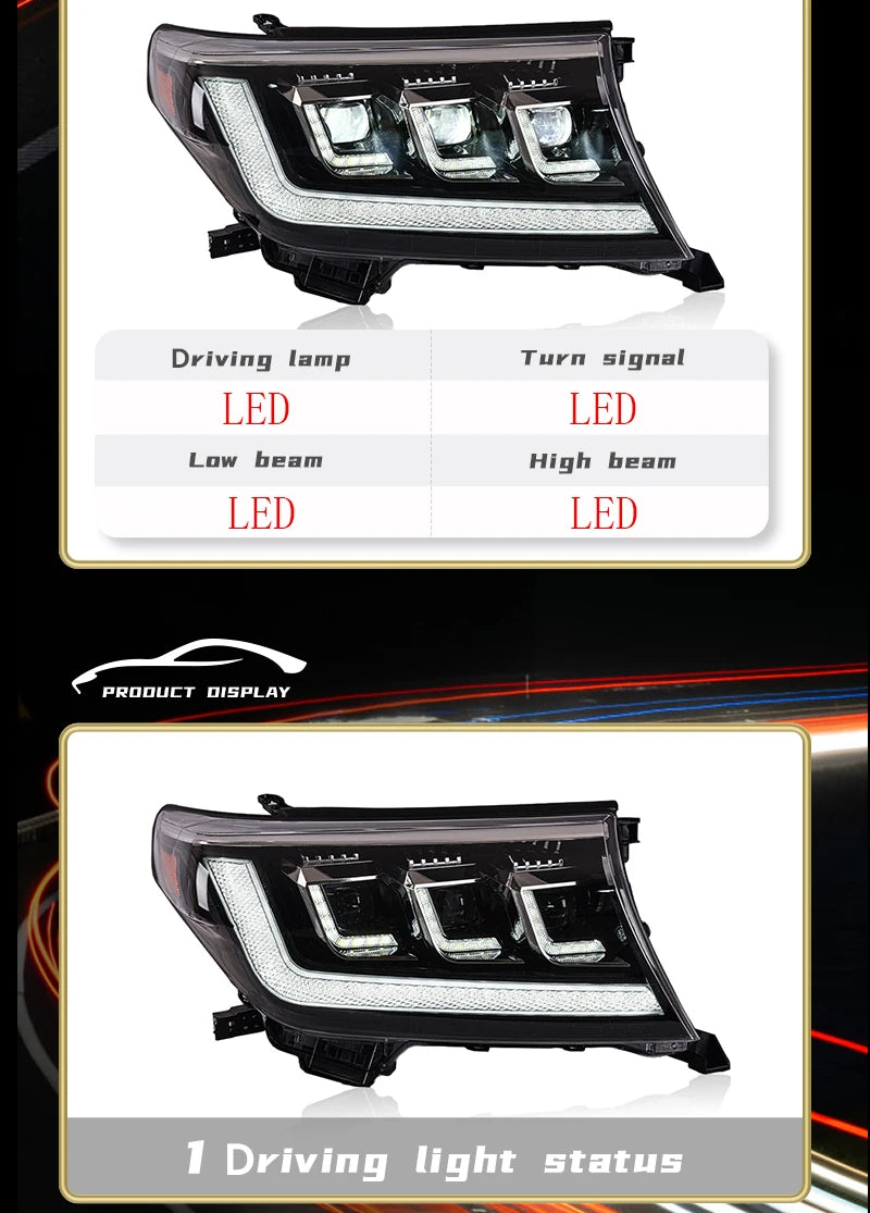 Toyota Land Cruiser LC200 LED Headlights