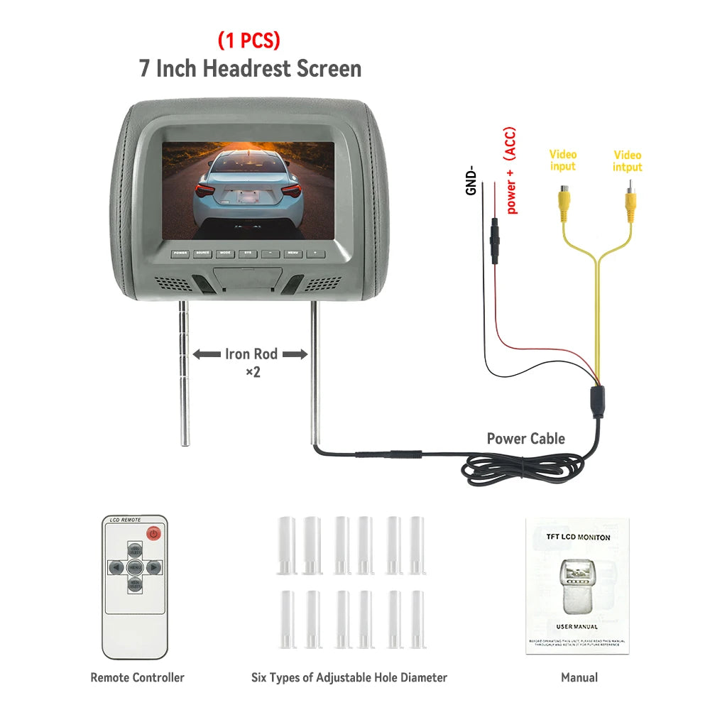 7 Inch Car Headrest Monitor