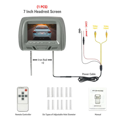 7 Inch Car Headrest Monitor