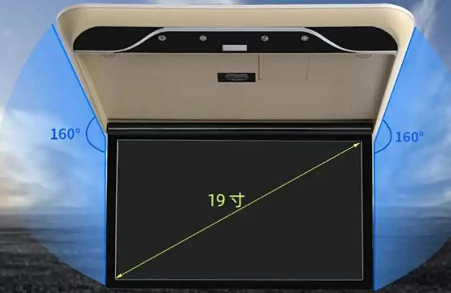 Touchscreen Car Roof Ceiling Monitor