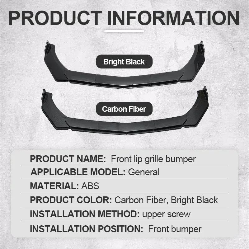 Universal Car Front Bumper Lip
