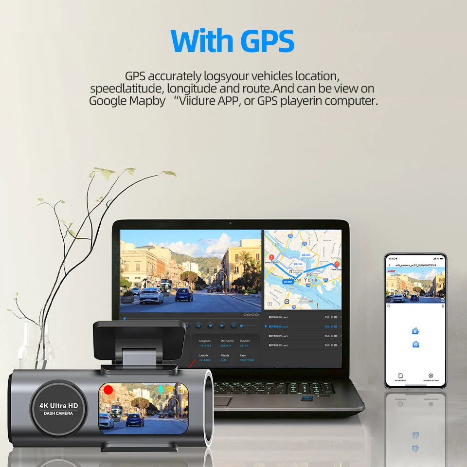 4K UHD Night Vision Dashcam
