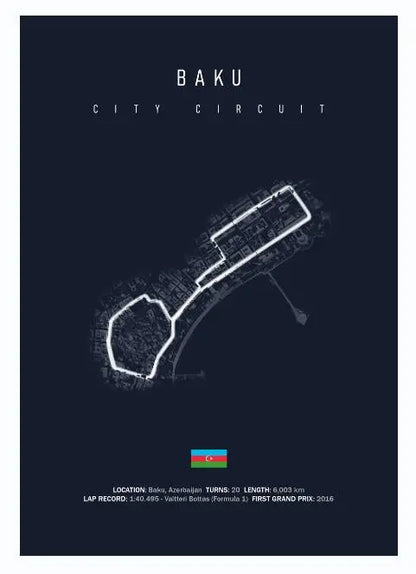 F1 Track Wall Art