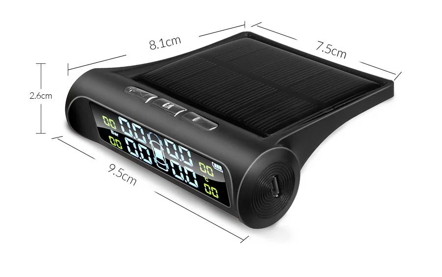 Solar Power Car Tire Pressure Monitor System