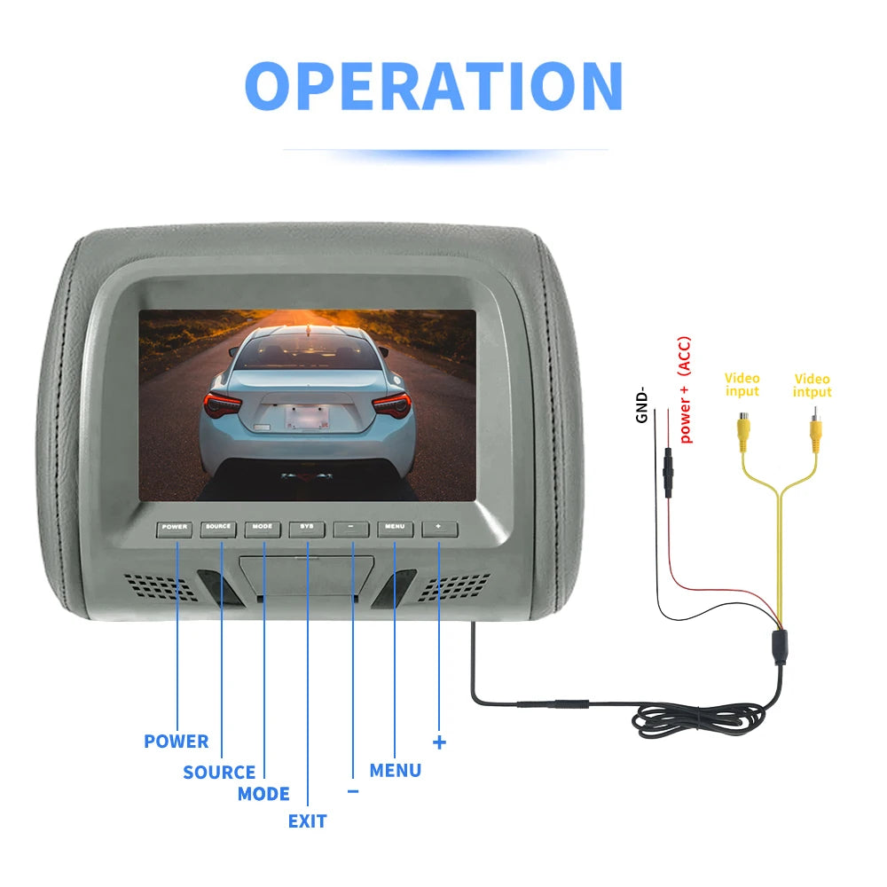 7 Inch Car Headrest Monitor