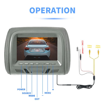7 Inch Car Headrest Monitor