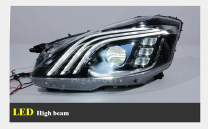 Mercedes-Benz S-Class W221 Maybach-Style Headlights