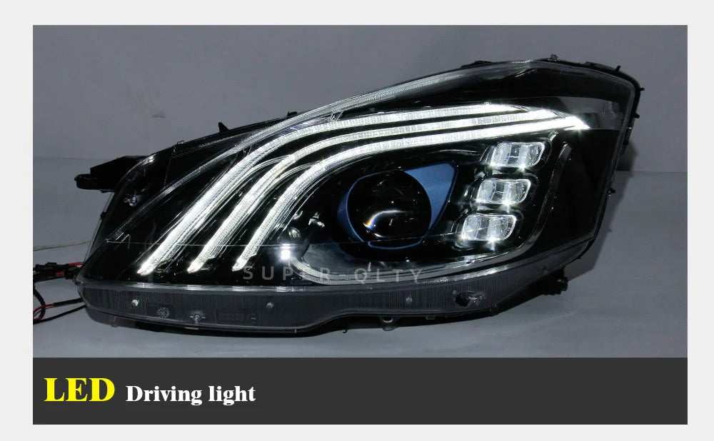 Mercedes-Benz S-Class W221 Maybach-Style Headlights