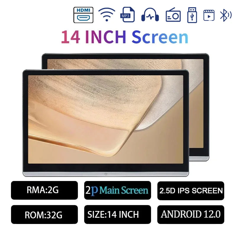 13.3/14" Car Headrest Monitor