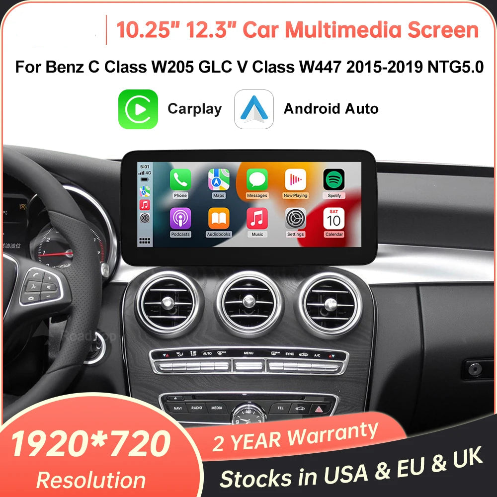 Multimedia Screen for Mercedes-Benz C-Class W205