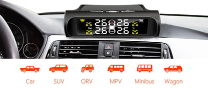 Solar Power Car Tire Pressure Monitor System