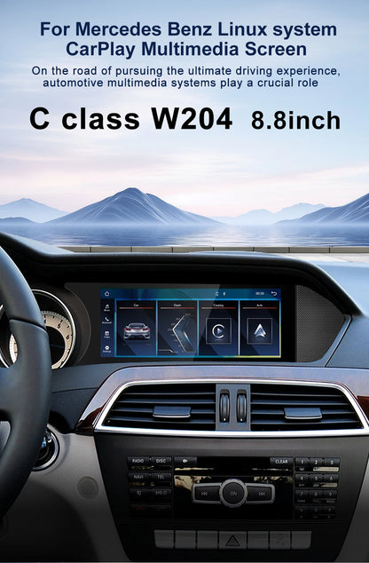 Wireless Multimedia Display For Mercedes-Benz C-Class W204
