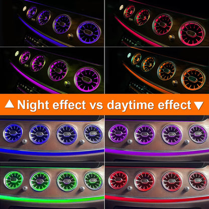 64 Colors LED Air Vents For Mercedes Benz E-Class W213
