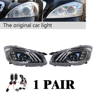 Mercedes-Benz S-Class W221 Maybach-Style Headlights