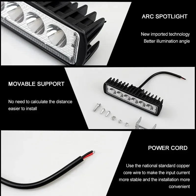 LED Universal Off Road Spotlight