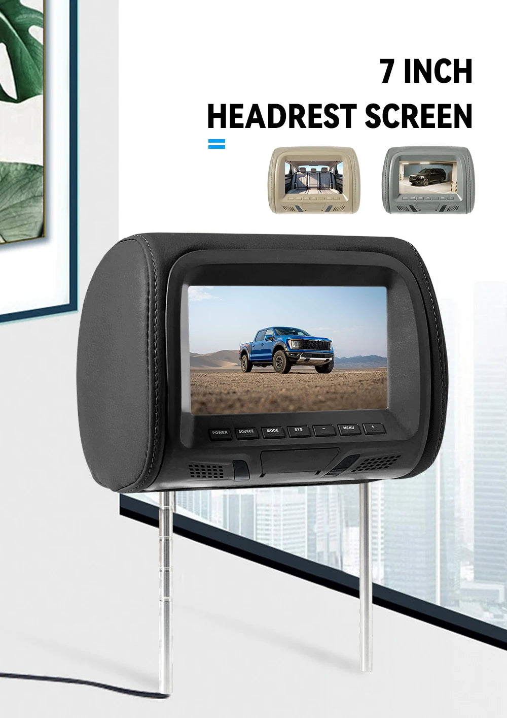 7 Inch Car Headrest Monitor