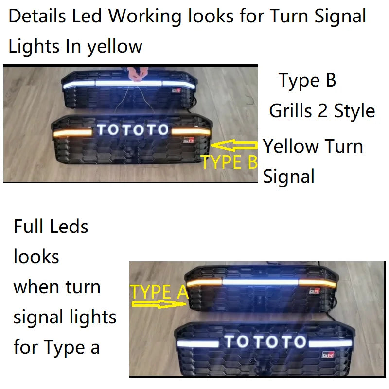 Aftermarket Grille For Toyota Land Cruiser LC300