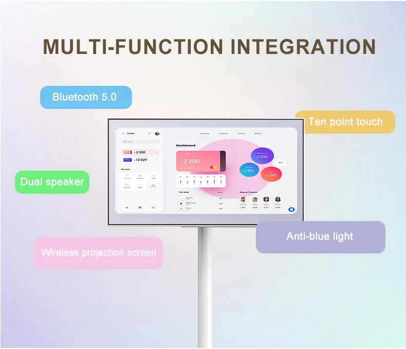 21.5 Inch Touch Screen Rotating Smart TV