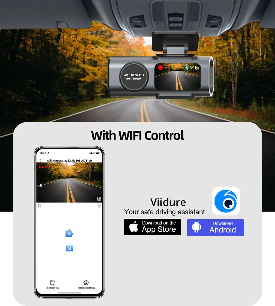 4K UHD Night Vision Dashcam