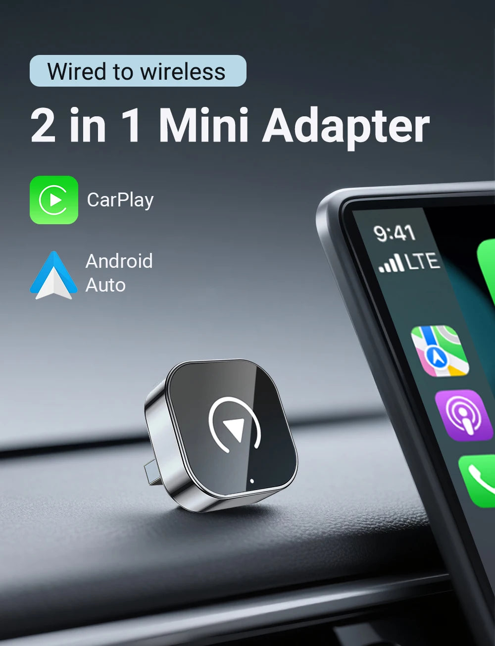 2-in-1 Wireless AI Car Smart Box