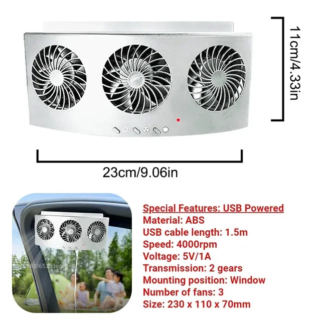 Rechargeable Car Exhaust Fan