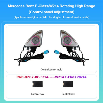64 Colors 4D Rotating Tweeter Speaker For Mercedes-Benz