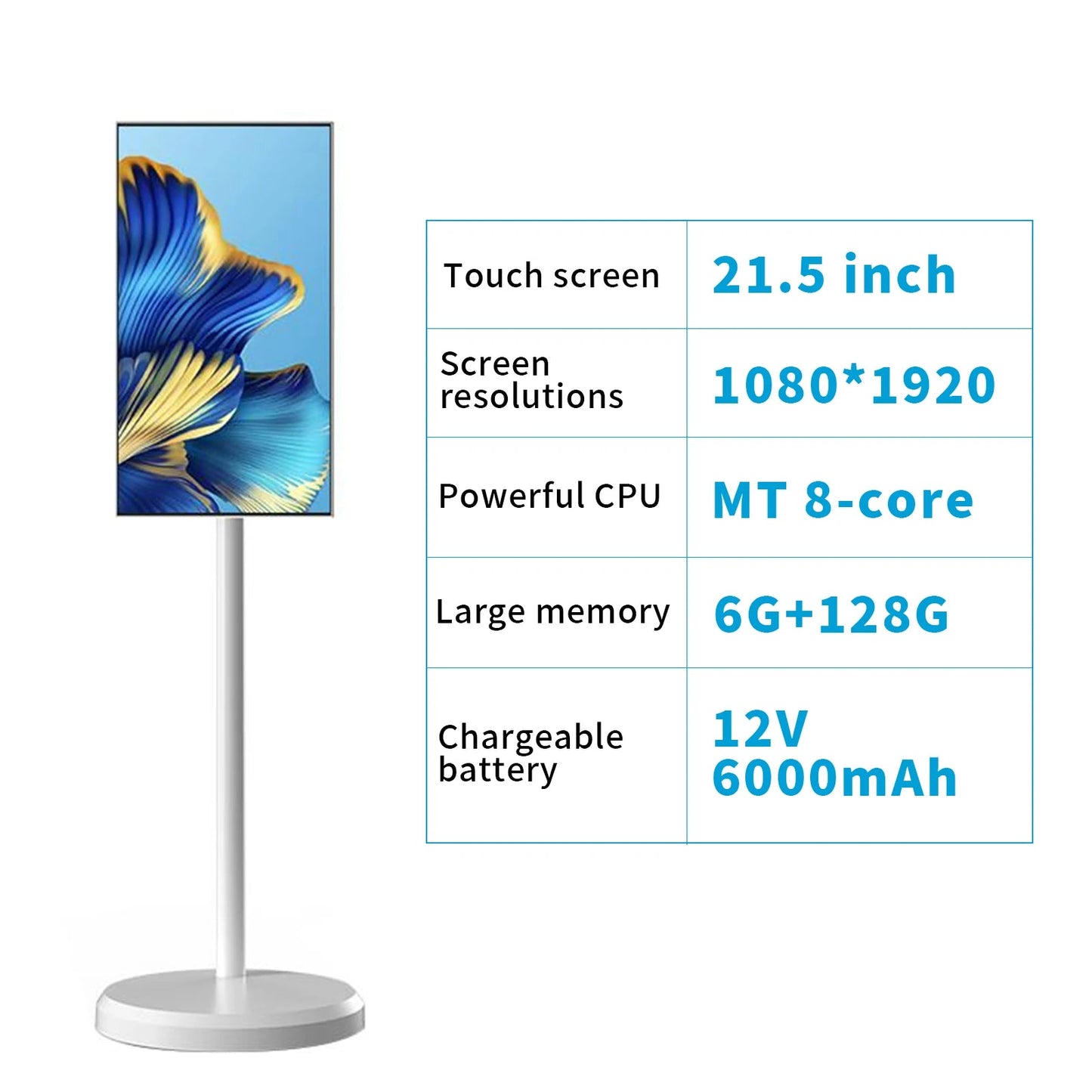 21.5 Inch Touch Screen Rotating Smart TV