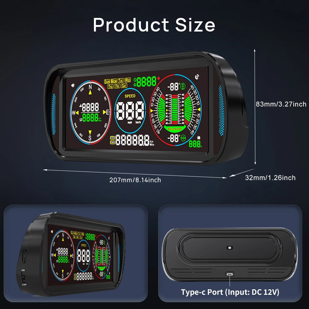 Off Road LCD HUD Display